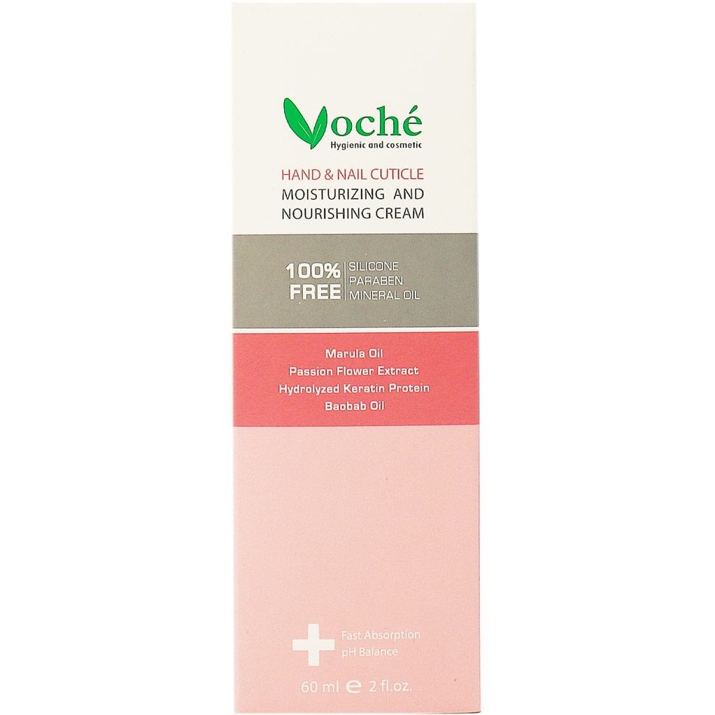 Voche-Hand-And-Nail-Cuticle-Moisturizng-And-Nourishing-Cream-60m کرم دست و ناخن آبرسان وچه - Image 1
