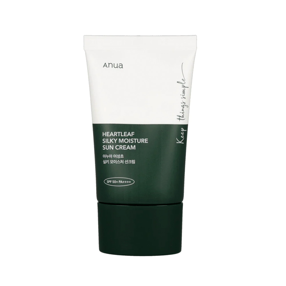ضد-آفتاب-مرطوب-کننده-و-تسکین-دهنده-آنوا-ANUA-Heartleaf-Silky-Moisture-Sun-Cream-50ml ضد آفتاب مرطوب کننده و تسکین دهنده آنوا - Image 1
